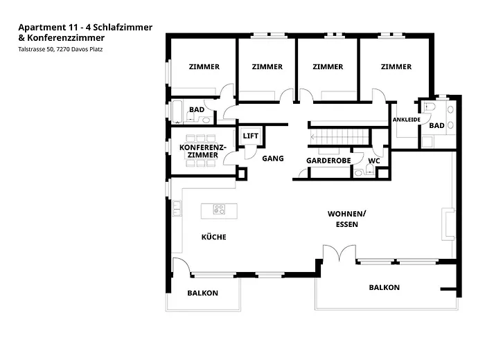 Luxurioeses Penthouse In Modern Hochwertig * Davos